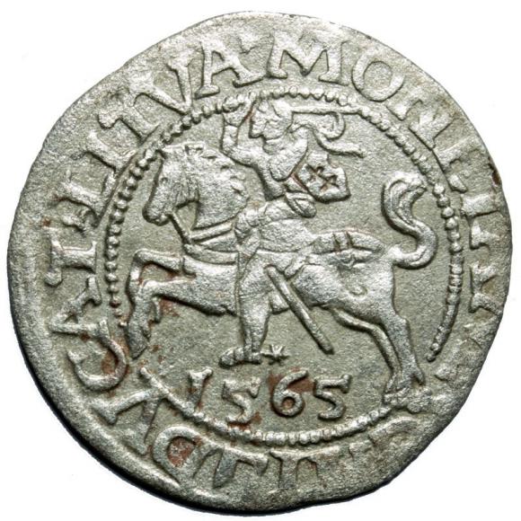 Półgrosz 1565 Zygmunt II August Wilno (1)