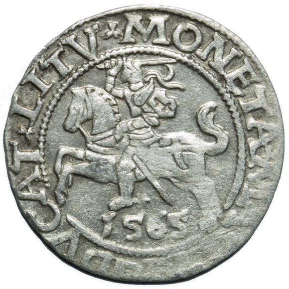 Półgrosz 1565 Zygmunt II August Wilno (1)