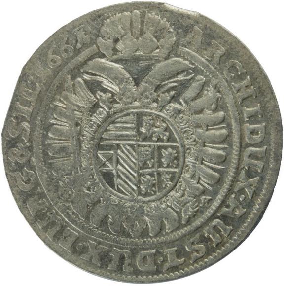 15 krajcarów 1661 Leopold I Habsburg Wrocław (2)
