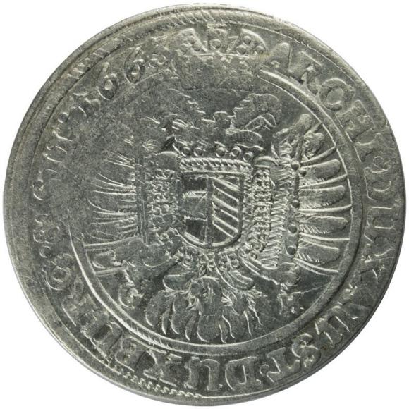 15 krajcarów 1663 Leopold I Habsburg Wrocław (2)