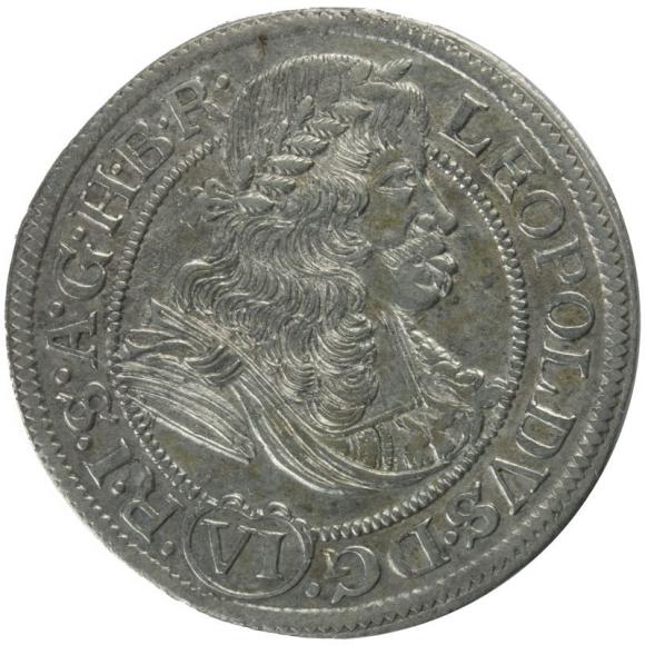 6 krajcarów 1674 Leopold I Habsburg Wrocław (1)