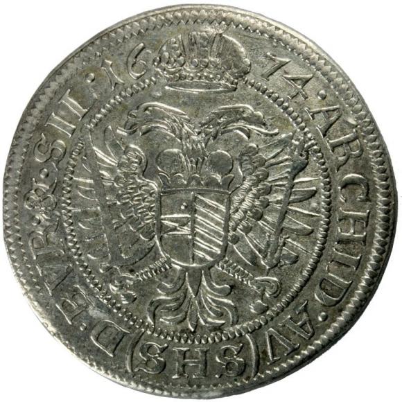 6 krajcarów 1674 Leopold I Habsburg Wrocław (2)