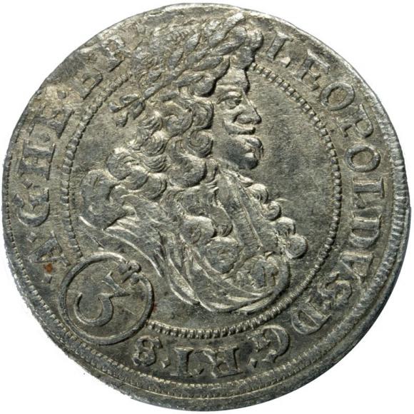 3 krajcary 1697 Leopold I Habsburg Wrocław (1)