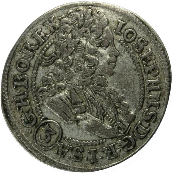 3 krajcary 1709 Józef I Habsburg Brzeg (1)