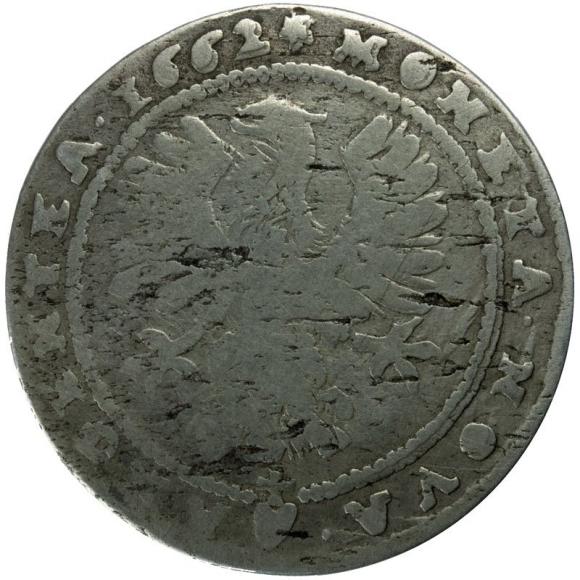 15 krajcarów 1662 Ludwik IV Legnicki Księstwo Brzesko - Legnicko - Wołowskie Brzeg (2)