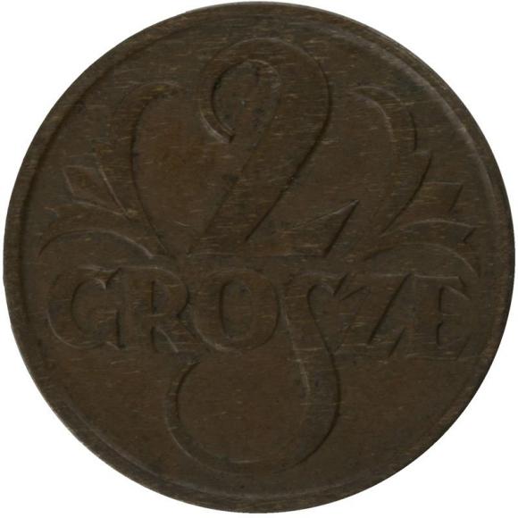 2 grosze 1927 II RP Warszawa (1)