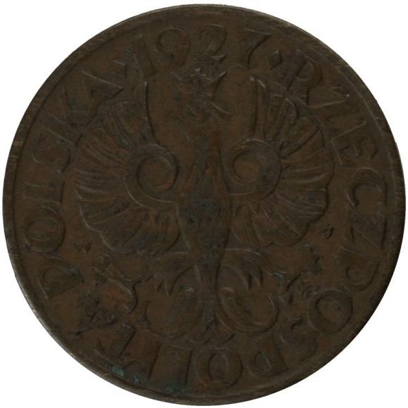 2 grosze 1927 II RP Warszawa (2)