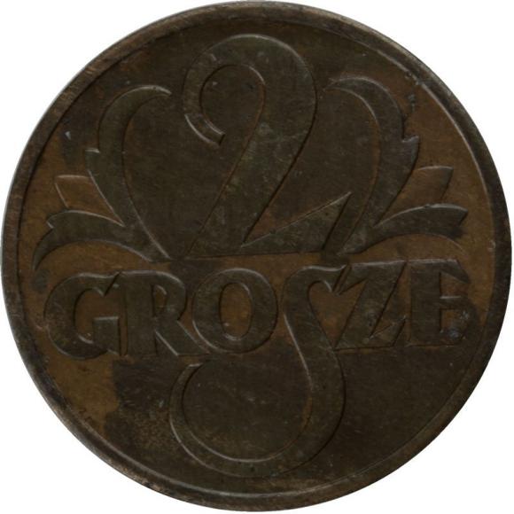 2 grosze 1939 II RP Warszawa (1)