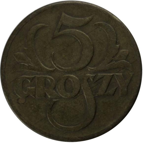 5 groszy 1923 II RP Warszawa (1)