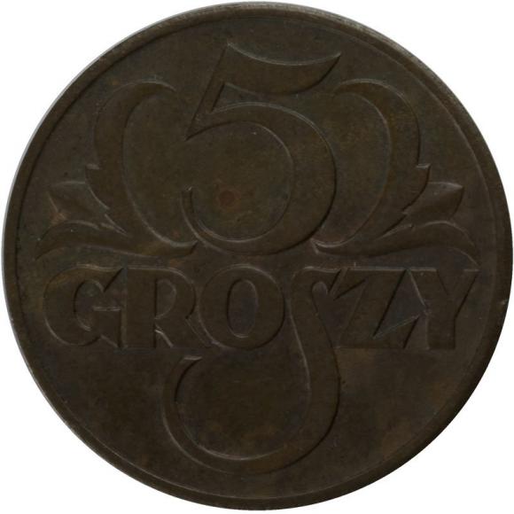 5 groszy 1938 II RP Warszawa (1)