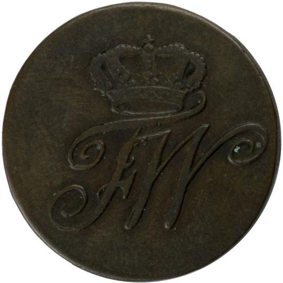 1/2 krajcara 1797 Fryderyk Wilhelm II Śląsk Wrocław (2)