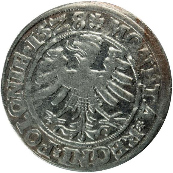 Grosz 1528 Zygmunt I Stary Kraków (2)