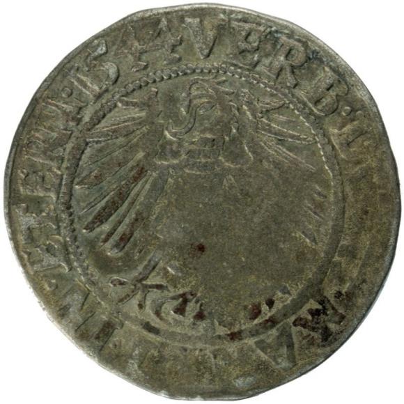 Grosz 1544 Fryderyk II Legnicki Księstwo Brzesko - Legnicko - Wołowskie Legnica (2)
