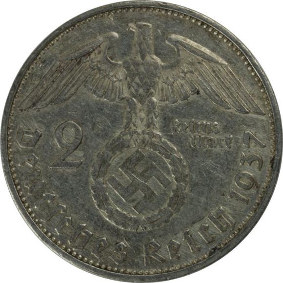 2 marki 1937 E Paul von Hindenburg Niemcy Muldenhutten (2)