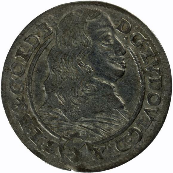 3 krajcary 1661 Ludwik IV Legnicki Księstwo Brzesko - Legnicko - Wołowskie Brzeg (1)