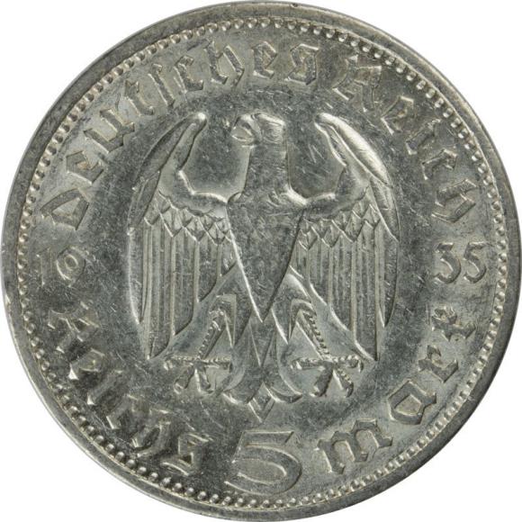 5 marek 1935 F Paul von Hindenburg Niemcy Stuttgart (2)