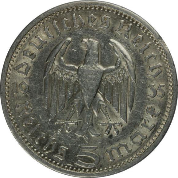 5 marek 1935 F Paul von Hindenburg Niemcy Stuttgart (2)