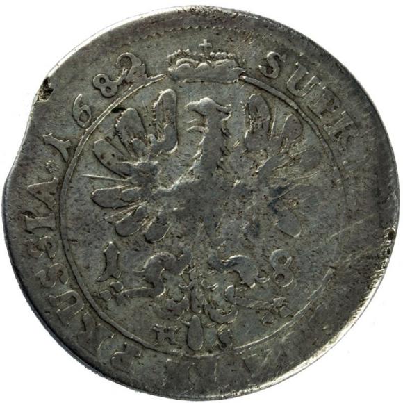 Ort 1682 Fryderyk Wilhelm Prusy Brandenburgia Królewiec (2)