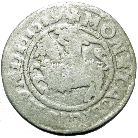 Półgrosz 1519 Zygmunt I Stary Wilno (1)
