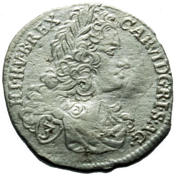 3 krajcary 1719 Karol VI Habsburg Czechy Praga (1)