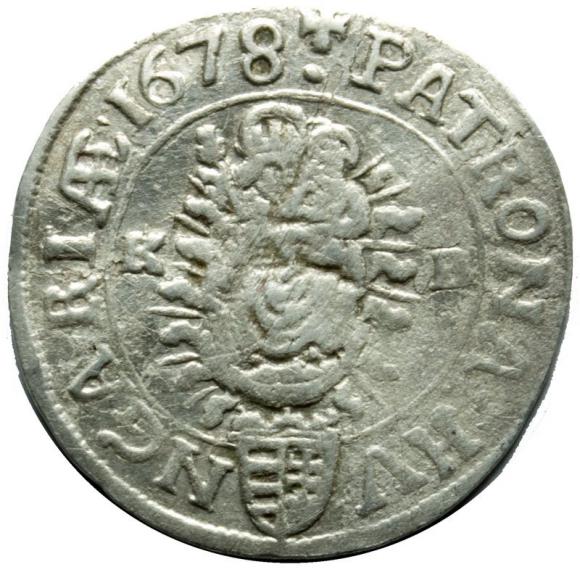 3 krajcary 1678 Leopold I Habsburg Węgry Krzemnica (2)