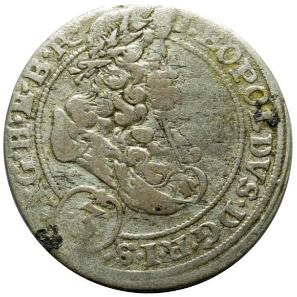 3 krajcary 1696 Leopold I Habsburg Śląsk Brzeg (1)