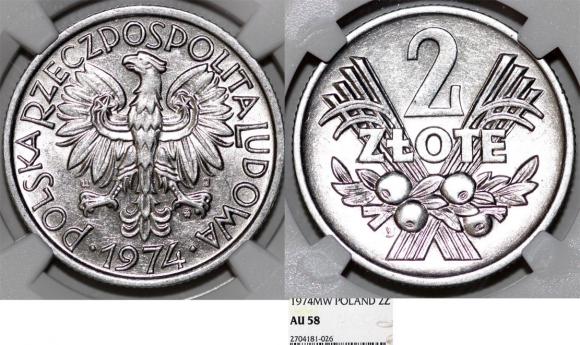 2 złote 1974 GRADING NGC (1)