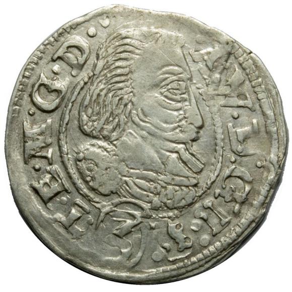 3 krajcary 1608 Adam Wacław Cieszyński Księstwo Cieszyńskie Cieszyn (1)
