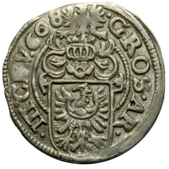 3 krajcary 1608 Adam Wacław Cieszyński Księstwo Cieszyńskie Cieszyn (2)