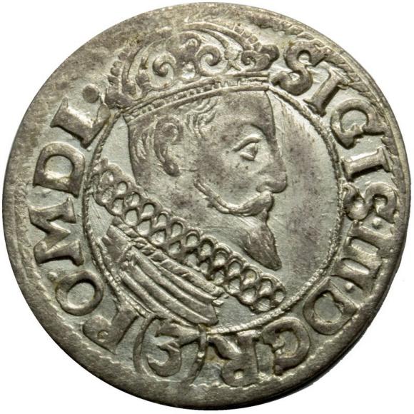 3 krajcary 1617 Zygmunt III Waza Kraków (1)