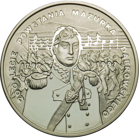 10 złotych 1996 200 - lecie powstania Mazurka Dąbrowskiego (1)
