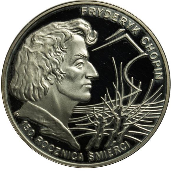 10 złotych 1999 Fryderyk Chopin 150 rocznica śmierci (1)