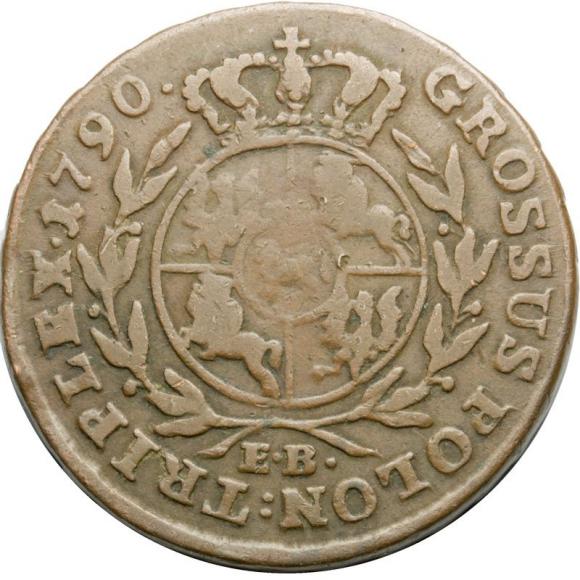 Trojak 1790 Stanisław August Poniatowski Warszawa (2)