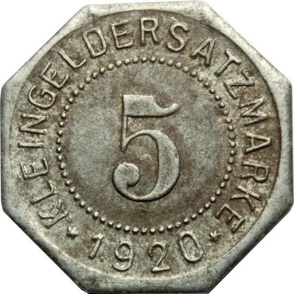 5 fenigów 1920 Piła Schneidemuhl (1)