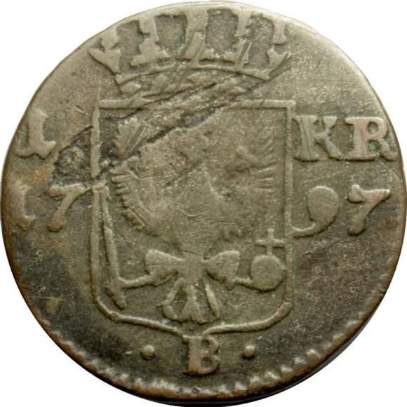 1 krajcar 1797 Fryderyk Wilhelm II Wrocław (2)