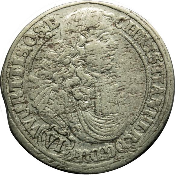 6 krajcarów 1679 Chrystian Ulryk Księstwo Ziębicko - Oleśnickie Oleśnica (1)