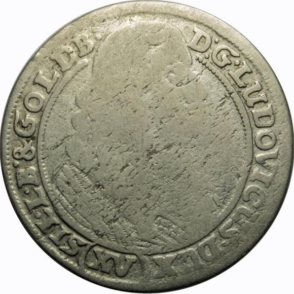 15 krajcarów 1663 Ludwik II Brzeski Księstwo Brzesko - Legnicko - Wołowskie Brzeg (1)