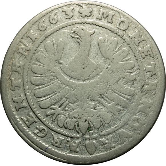 15 krajcarów 1663 Ludwik II Brzeski Księstwo Brzesko - Legnicko - Wołowskie Brzeg (2)