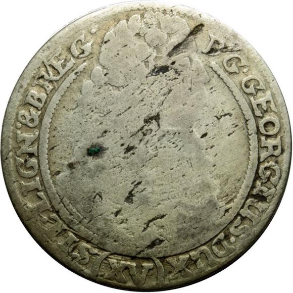 15 krajcarów 1664 Jerzy III Brzeski Księstwo Brzesko - Legnicko - Wołowskie Brzeg (1)