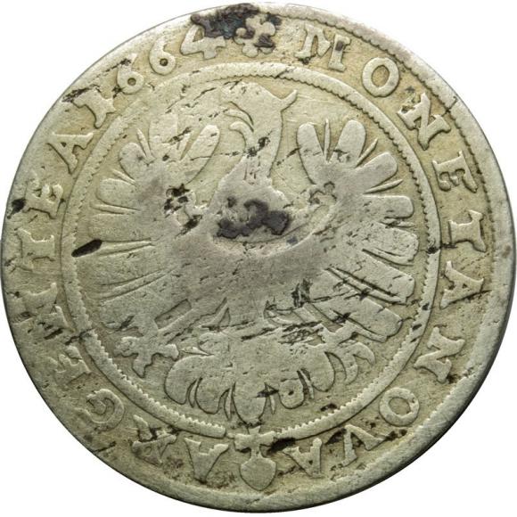 15 krajcarów 1664 Jerzy III Brzeski Księstwo Brzesko - Legnicko - Wołowskie Brzeg (2)