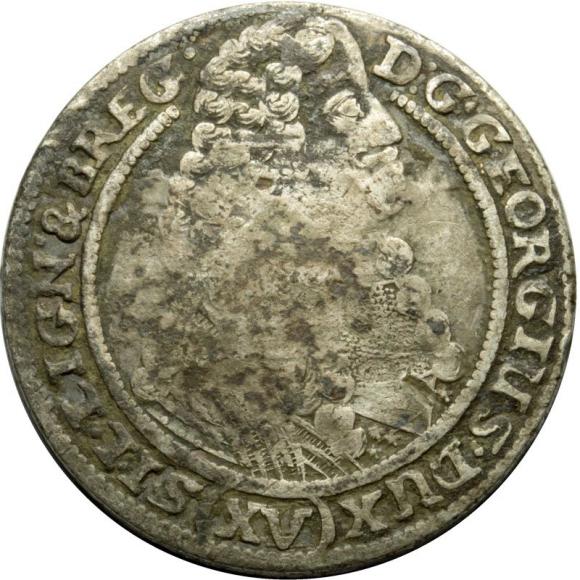 15 krajcarów 1664 Jerzy III Brzeski Księstwo Brzesko - Legnicko - Wołowskie Brzeg (1)