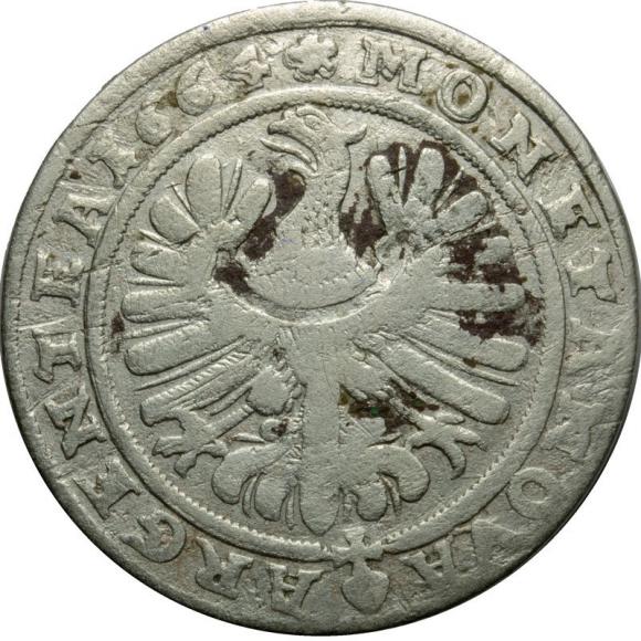 15 krajcarów 1664 Chrystian Wołowski Księstwo Brzesko - Legnicko - Wołowskie Brzeg (2)
