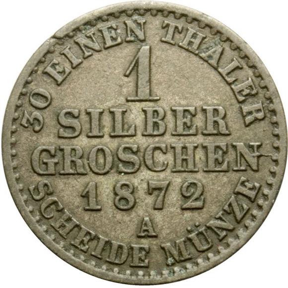 1 silber grosz 1872 Wilhelm I Hohenzollern Prusy Berlin (2)