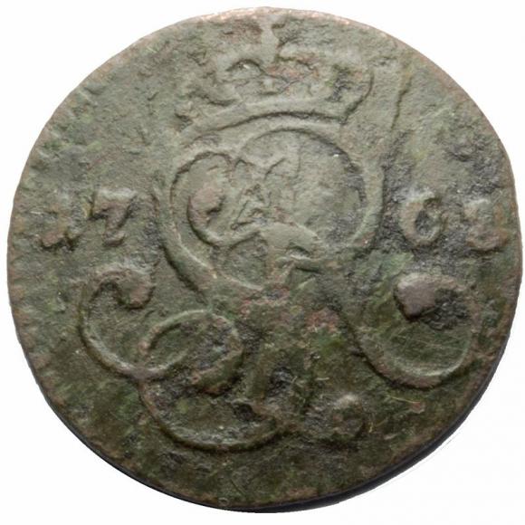 Szeląg 1768 Stanisław August Poniatowski Kraków (2)