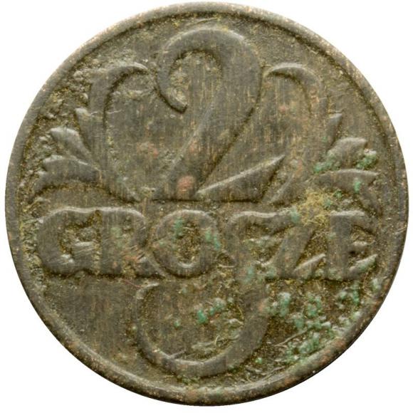 2 grosze 1933 II RP Warszawa (1)