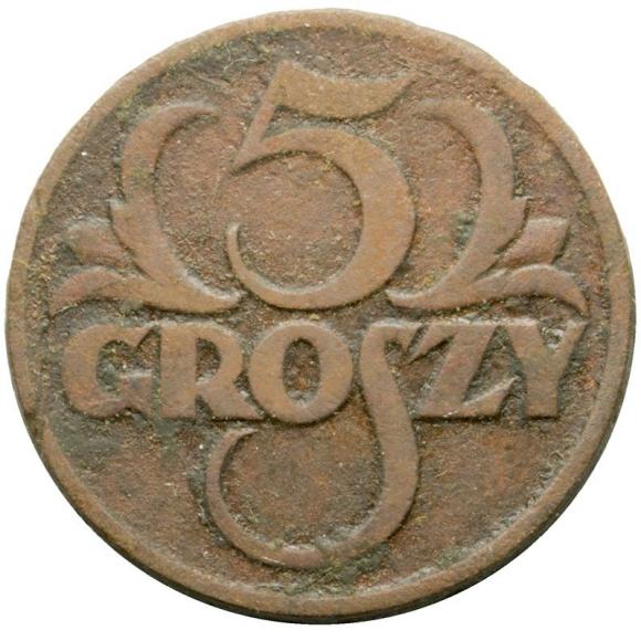 5 groszy 1923 II RP Warszawa (1)