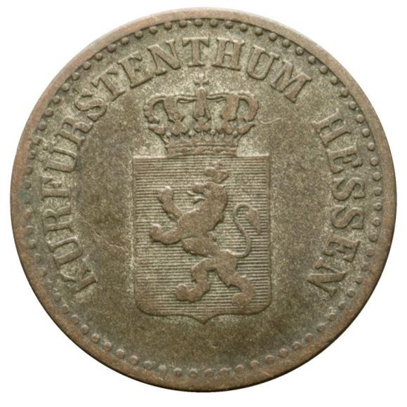 1 grosz srebrny 1858 Fryderyk Wilhelm I Niemcy Hesja Kassel (1)