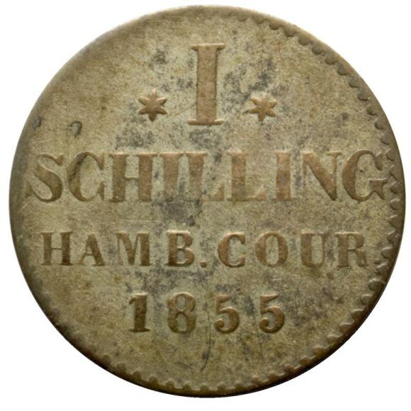 1 schilling 1855 Hamburg (1)