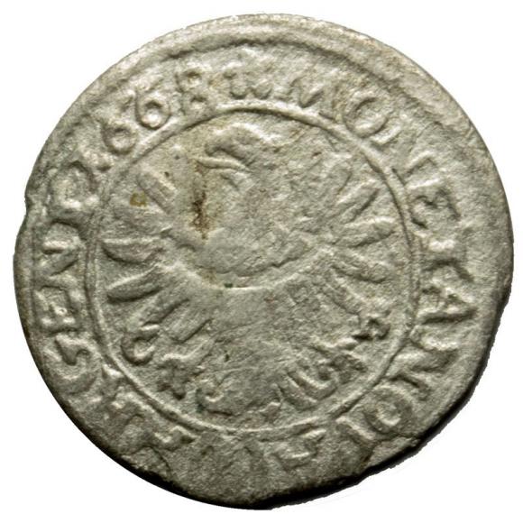 1 krajcar 1668 Chrystian Wołowski Księstwo Brzesko - Legnicko - Wołowskie Brzeg (2)