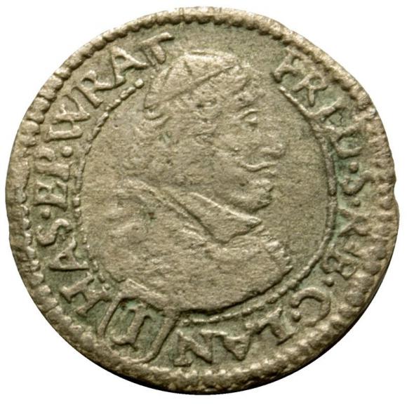 1 krajcar 1681 Fryderyk Heski Księstwo Nyskie Biskupów Wrocławskich Nysa (1)